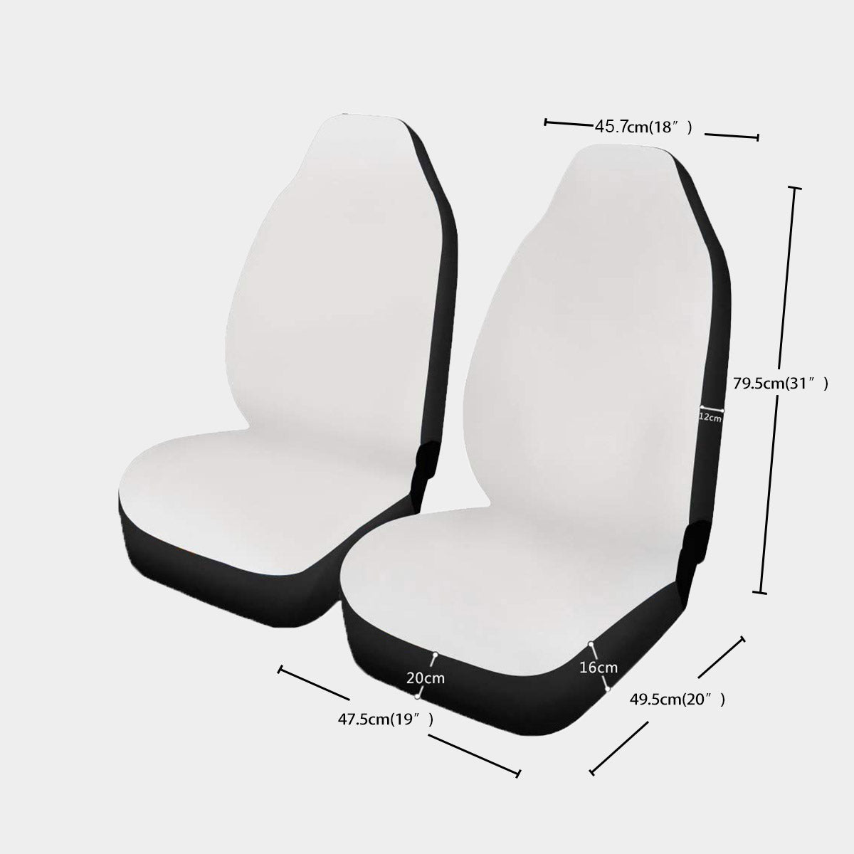 Rose Reverie Black Universal Car Seat Cover With Thickened Back