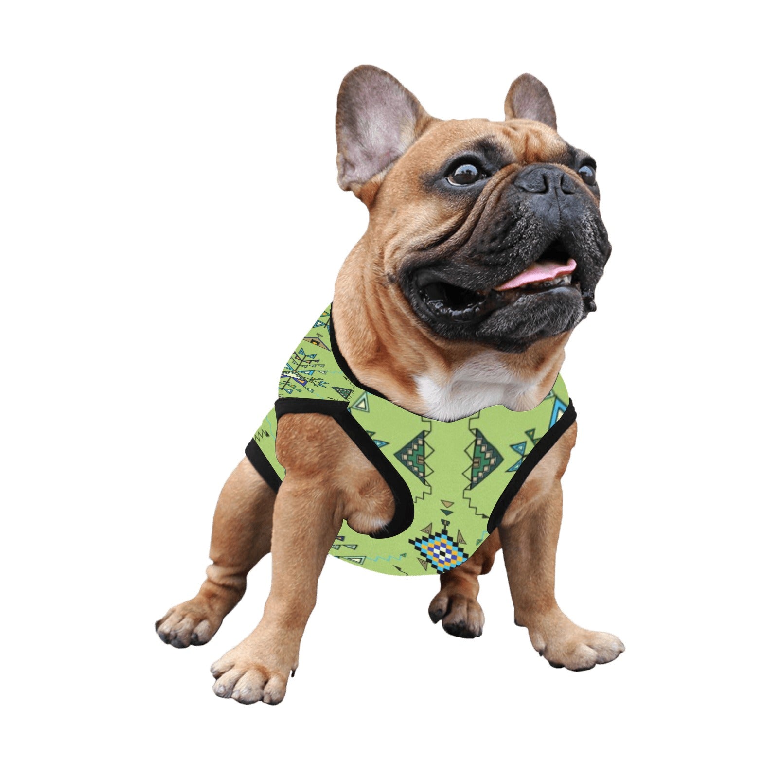 Bear Shield Green Pet Tank Top