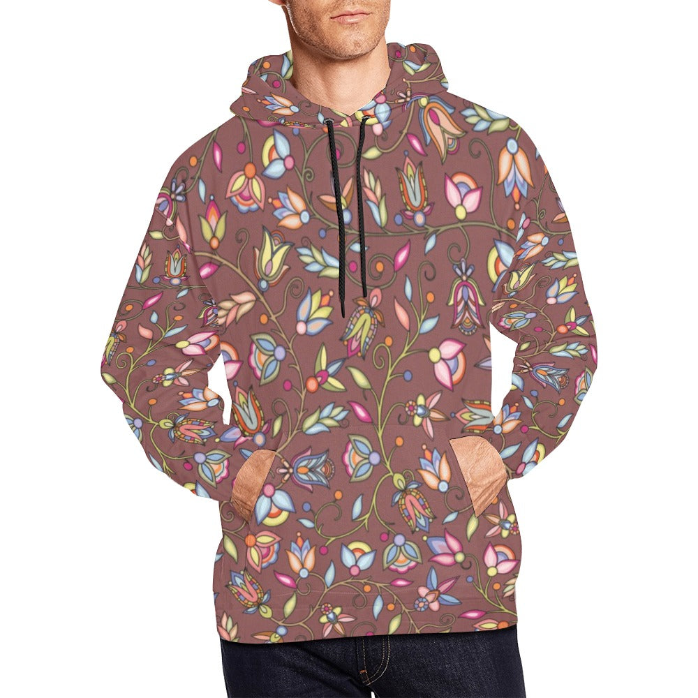 Buffalo Bloom Clay Hoodie for Men (USA Size)
