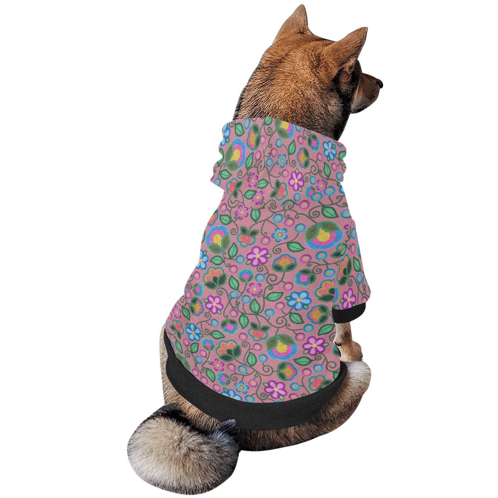 Turquoise Sunbeam Peach Pet Dog Hoodie