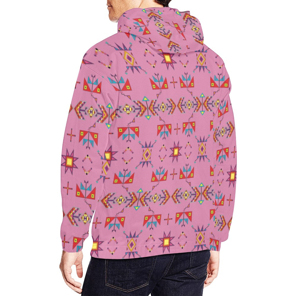 Scattered Generations Pink Hoodie for Men (USA Size)