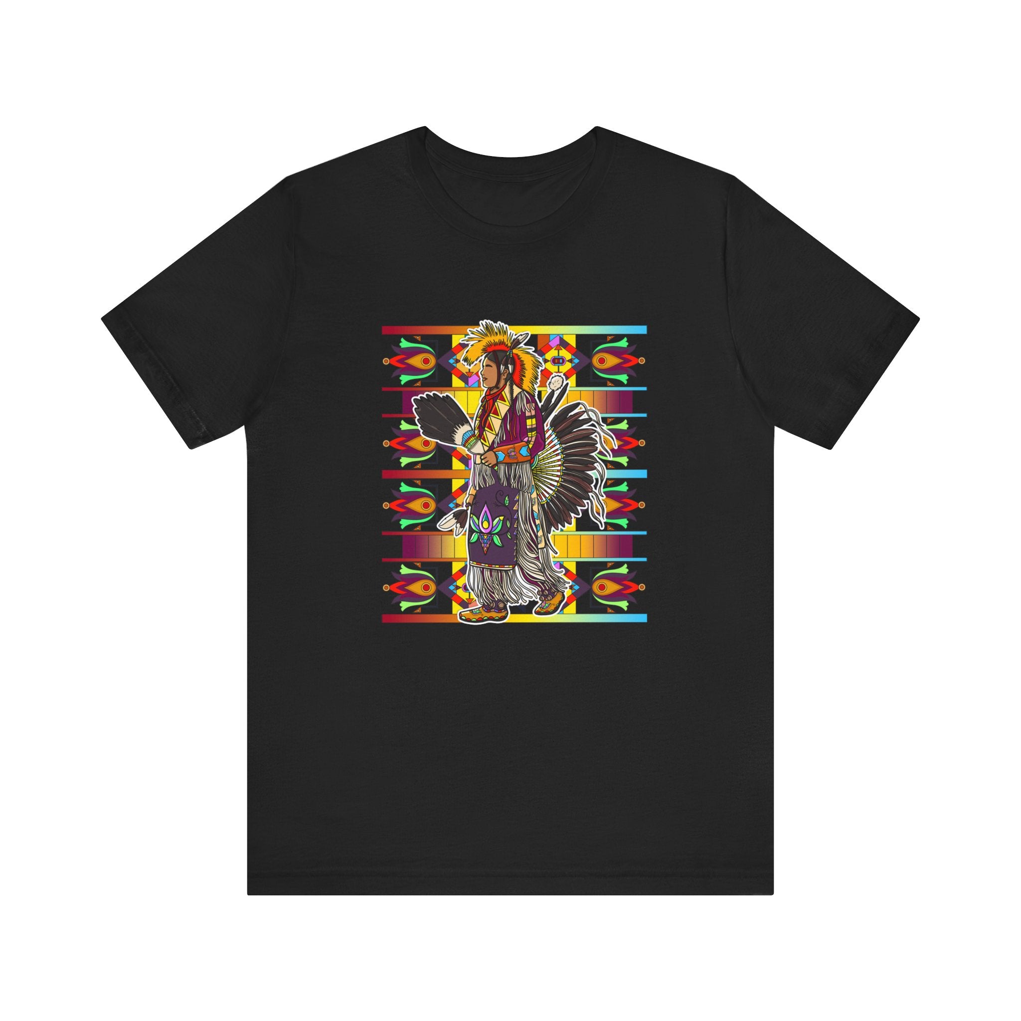 Traditional Powwow Man Dancer 2 Bella Canvas T-shirt