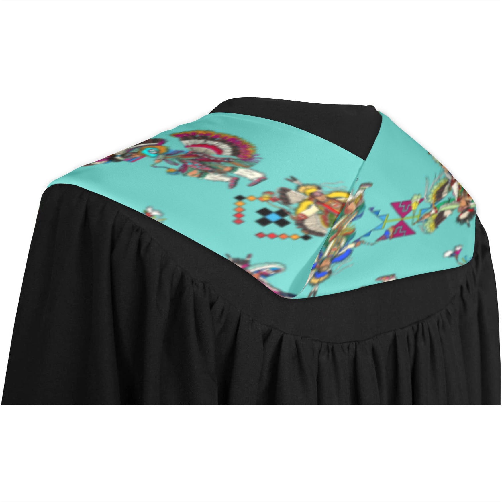 Men's Fancy Dancers Eggshell Blue Graduation Stole