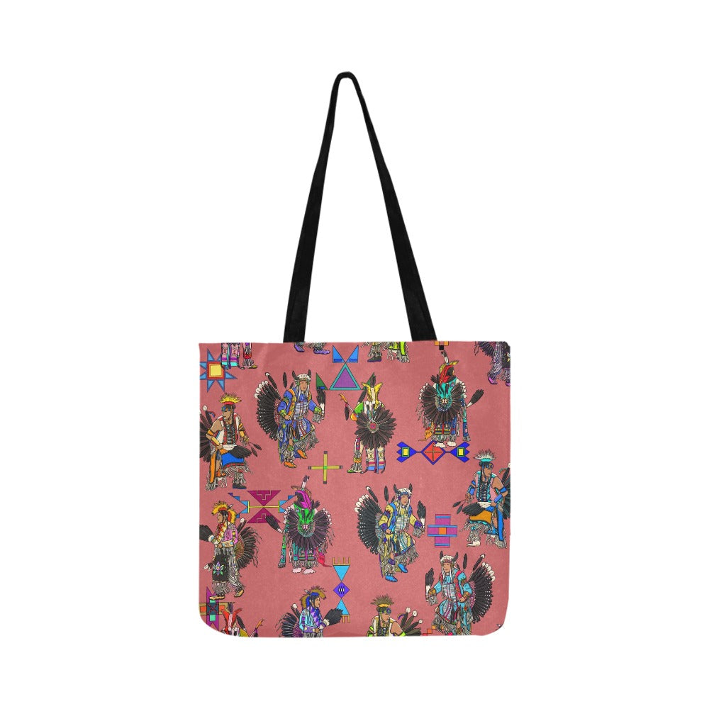 Men's Tradish Dancers Terra Cotta Reusable Shopping Bag (Two sides)