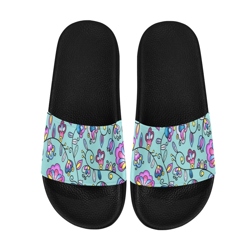 Autumn Bundle Blessing Turquoise Men's Slide Sandals