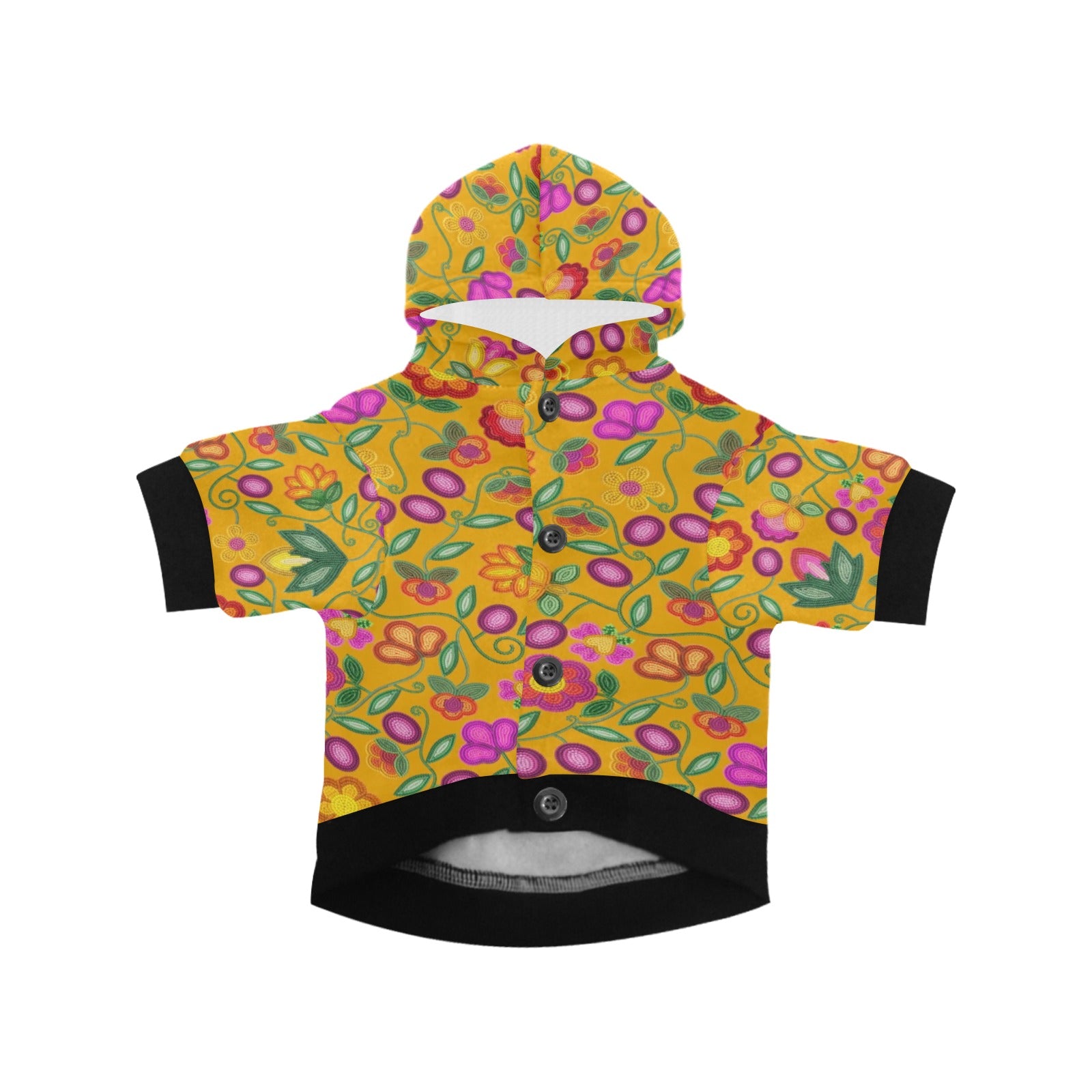 Boreal Bounty Yellow Pet Dog Hoodie