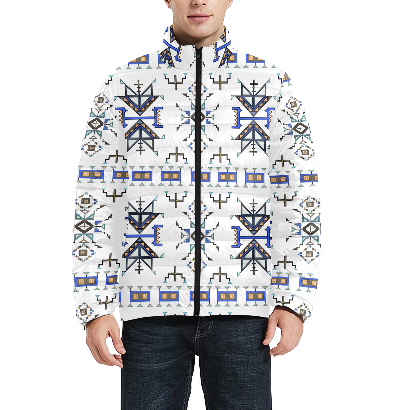 Eagle Strike White Men's Padded Jacket