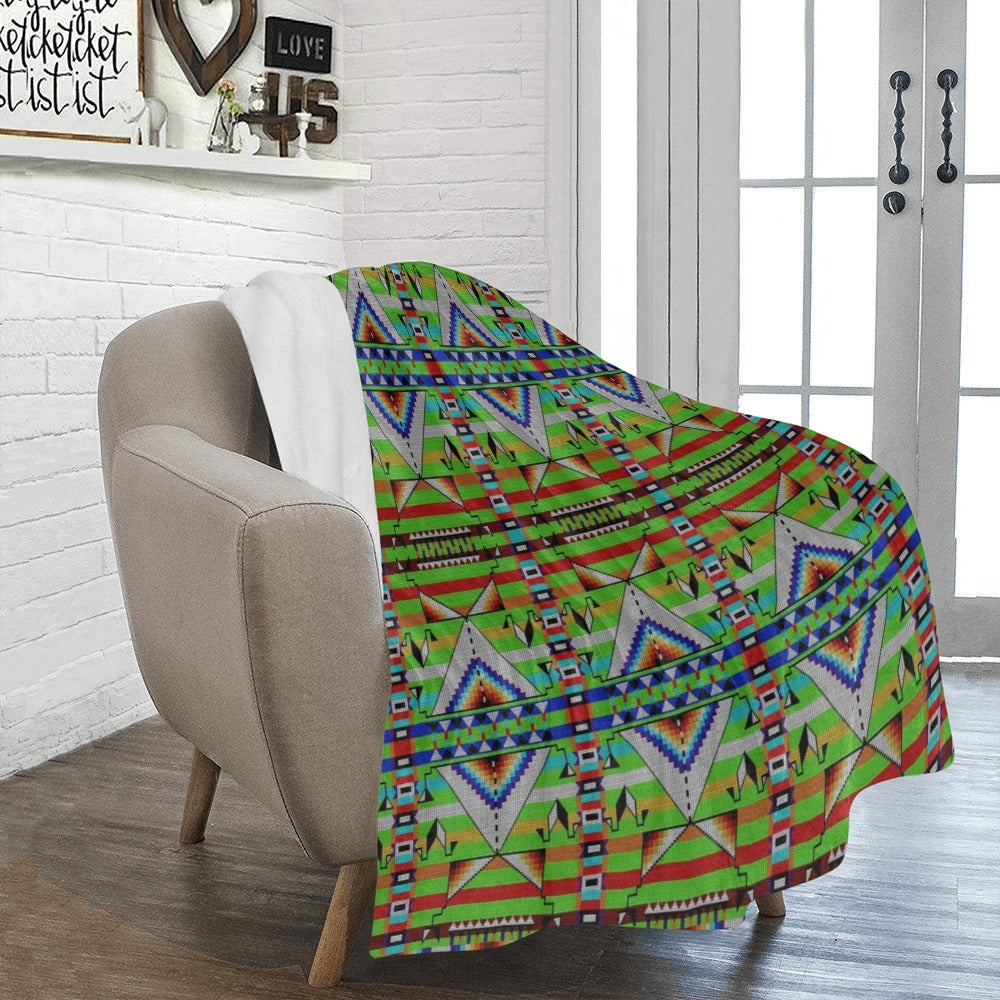 Medicine Blessing Lime Green Ultra-Soft Micro Fleece Blanket 50"x60"