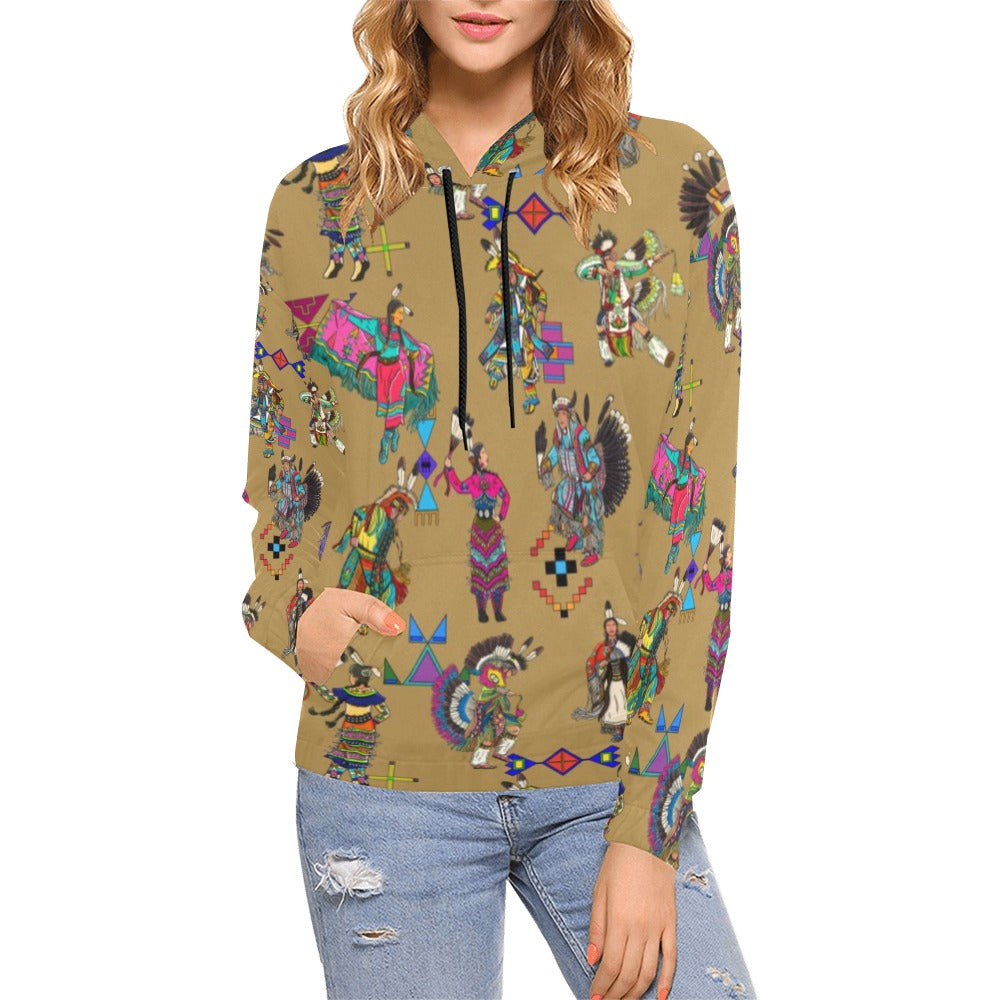Grand Entry Dancers Earth Hoodie for Women (USA Size)