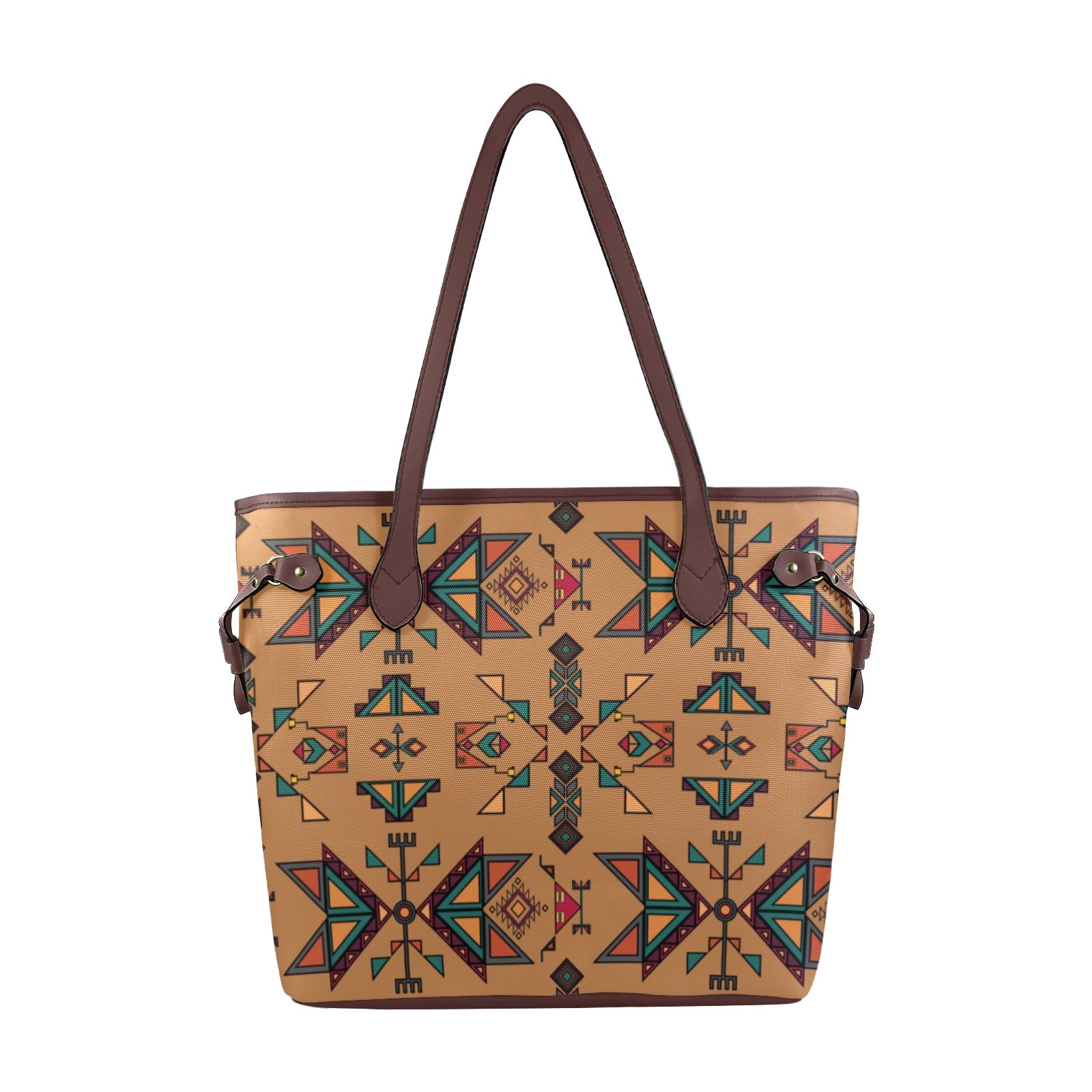 Arrow Dawn Brown Clover Canvas Tote Bag