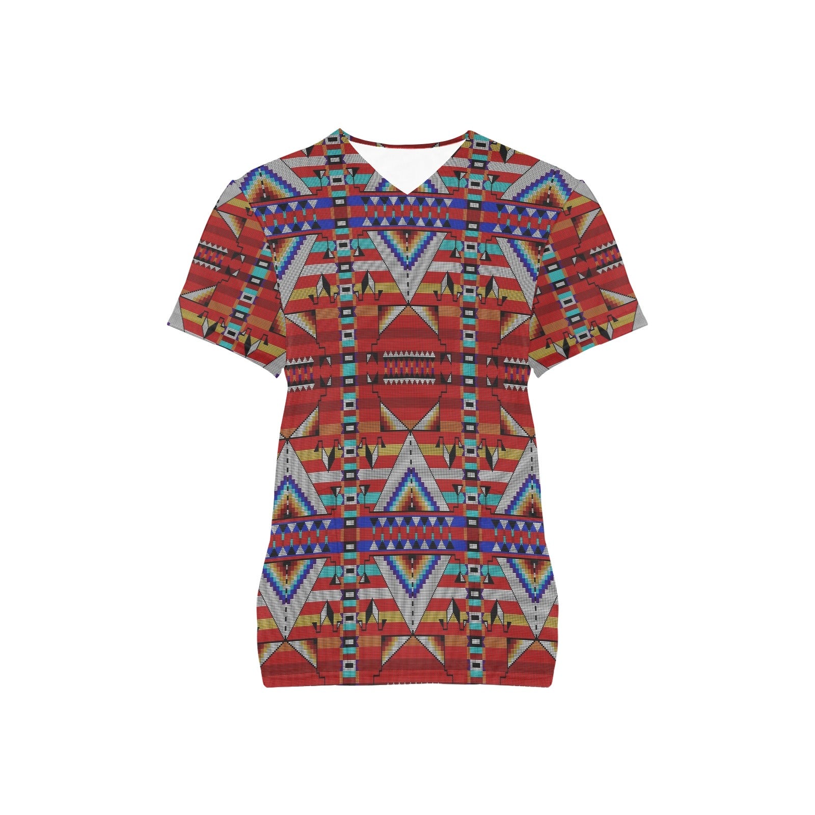 Medicine Blessing Red Scrub Top