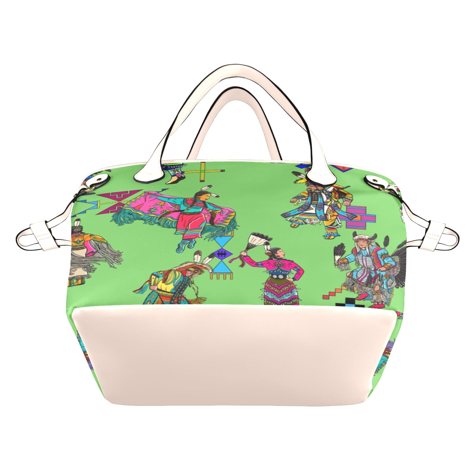 Grand Entry Dancers Grass Clover Canvas Tote Bag