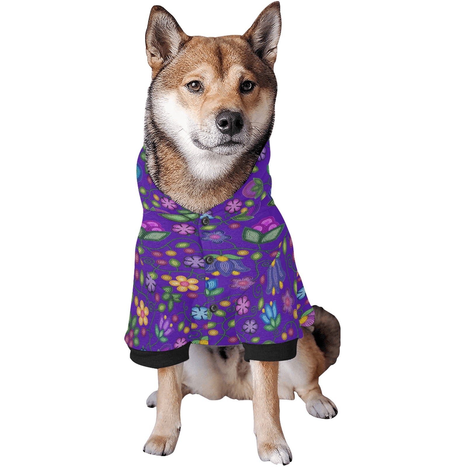 Bloom Uplift Indigo Pet Dog Hoodie