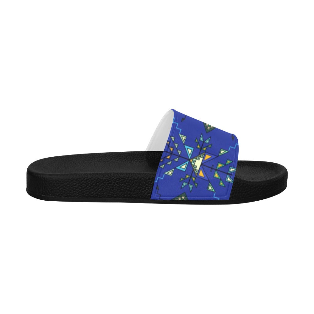 Bear Shield Dark Blue Men's Slide Sandals