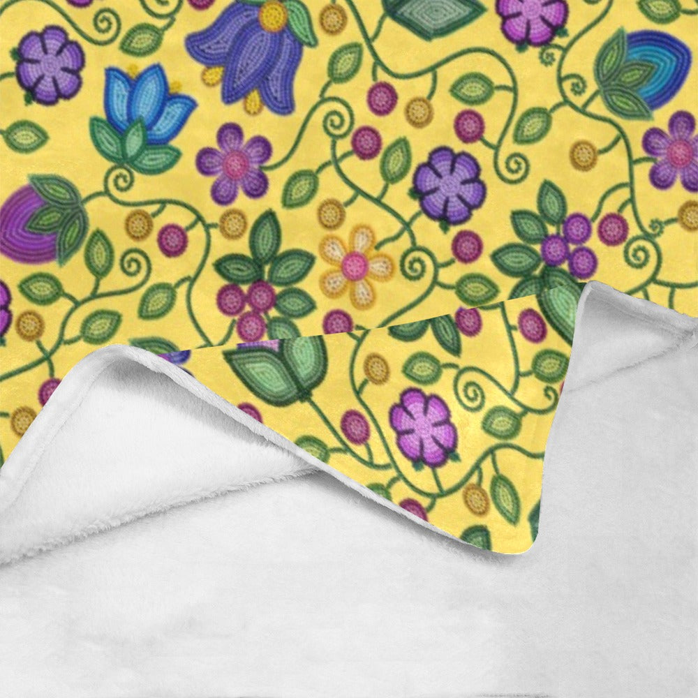 Bloom Uplift Yellow Ultra-Soft Micro Fleece Blanket 40"x50"