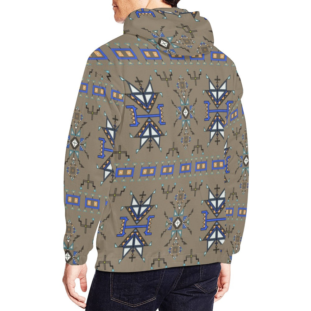 Eagle Strike Brown Hoodie for Men (USA Size)