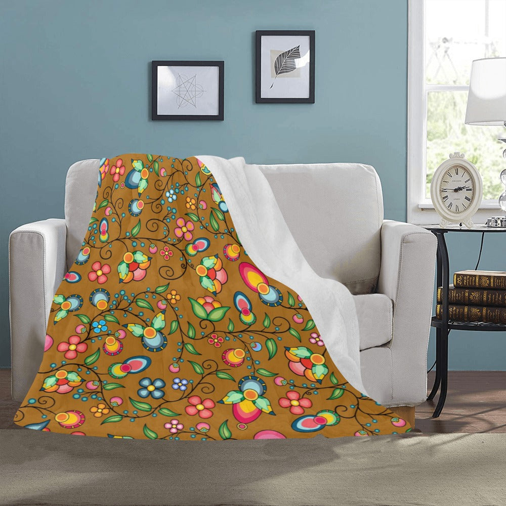 Floral Bounty Fall Leaves Ultra-Soft Micro Fleece Blanket 50"x60"
