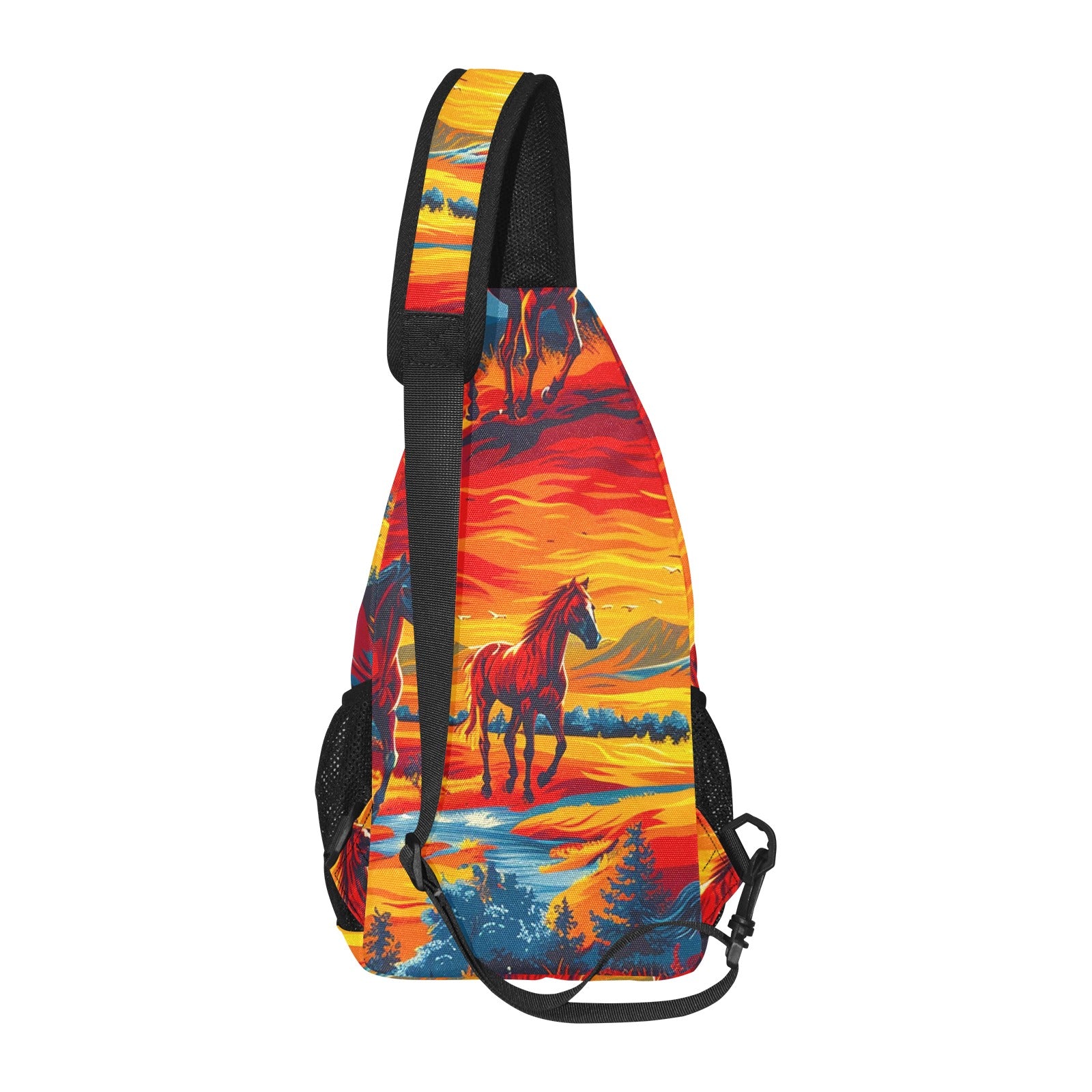 Wild Horses Chest Bag
