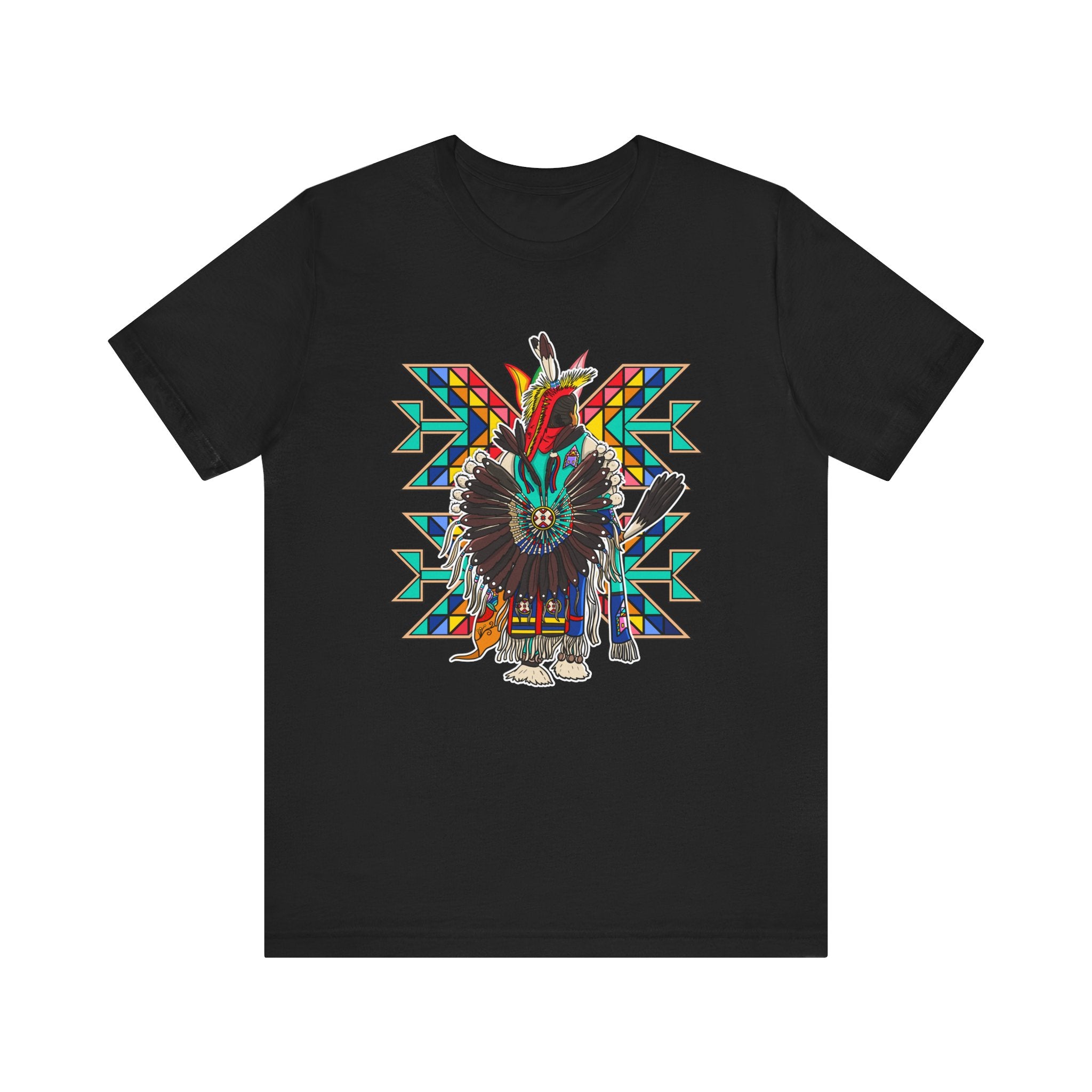 Traditional Powwow Man Dancer 4 Bella Canvas T-shirt