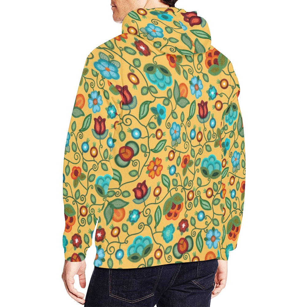Prairie Fire Petals Honey Hoodie for Men (USA Size)