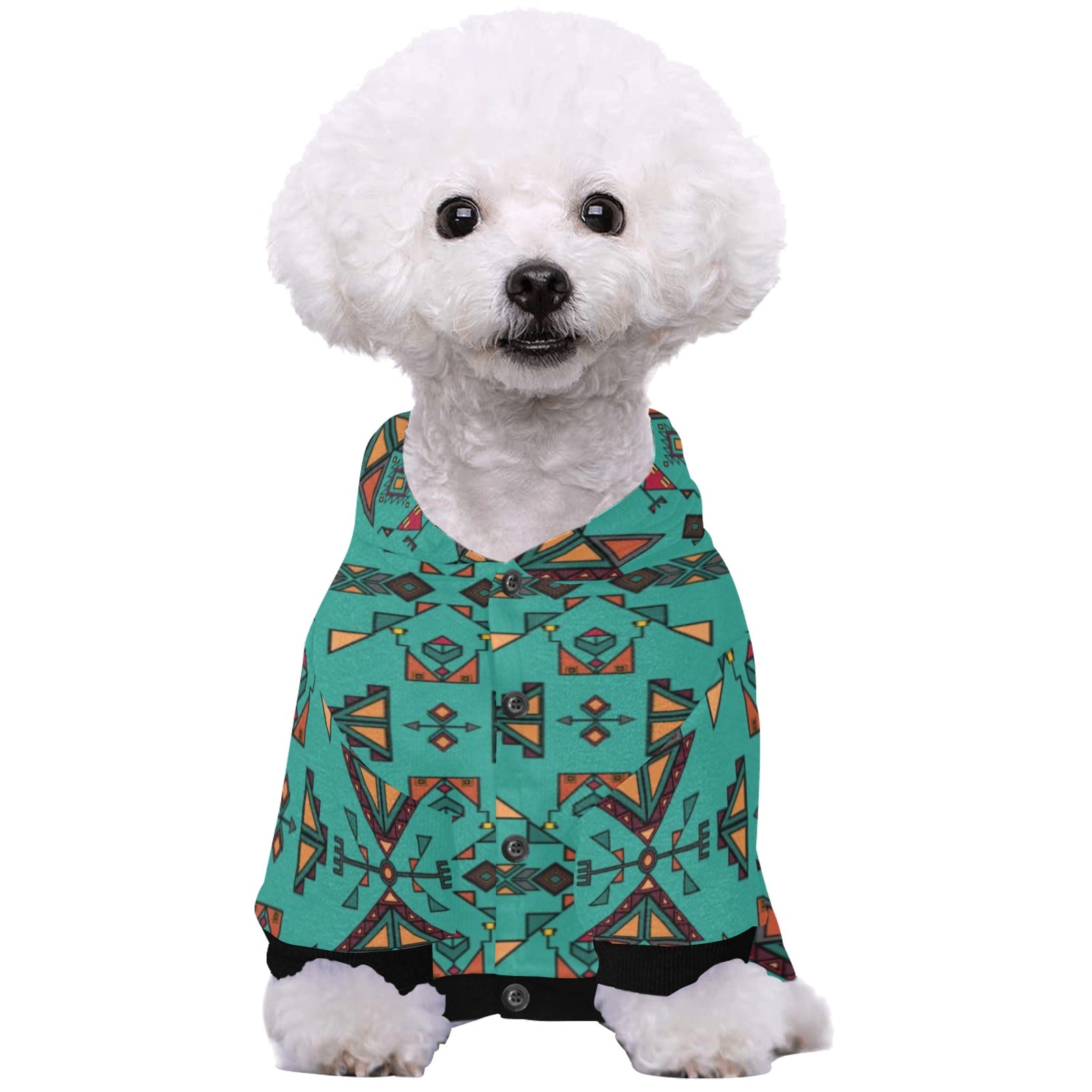 Arrow dawn Turquoise Pet Dog Hoodie