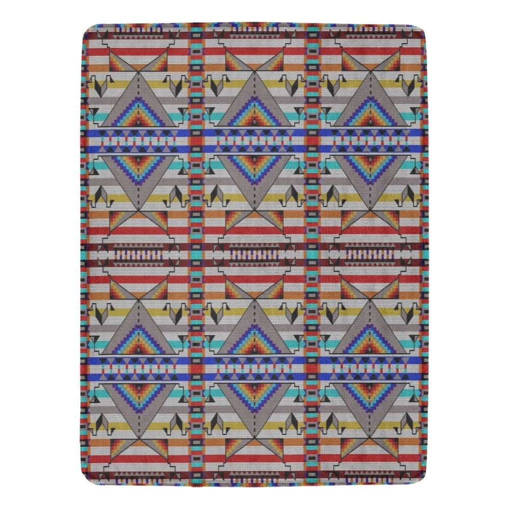 Medicine Blessing White Ultra-Soft Micro Fleece Blanket 60"x80"