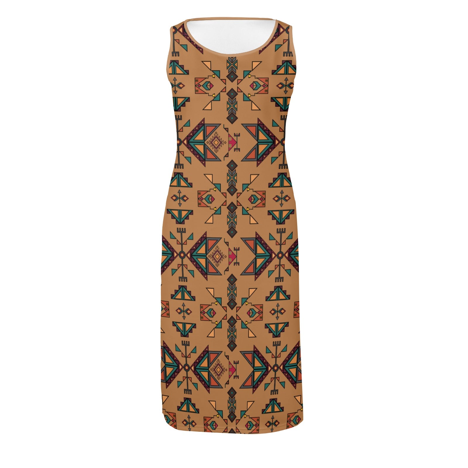 Arrow Dawn Brown Phaedra Sleeveless Open Fork Long Dress