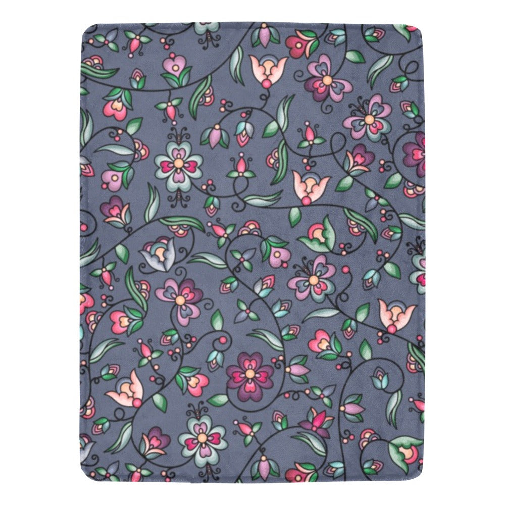 Amber Evening Garland Blue Ultra-Soft Micro Fleece Blanket 60"x80"