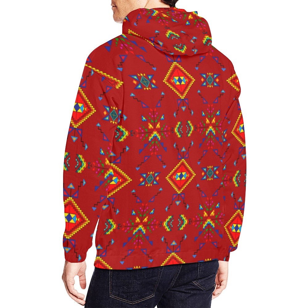 Buffalo Jump Red Hoodie for Men (USA Size)