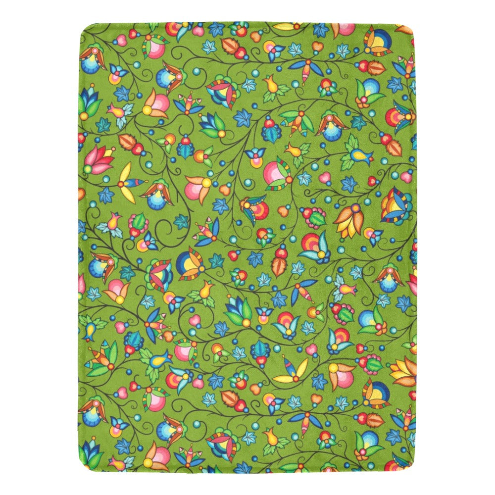 Prairie Plains Spirit Sweetgrass Ultra-Soft Micro Fleece Blanket 60"x80"