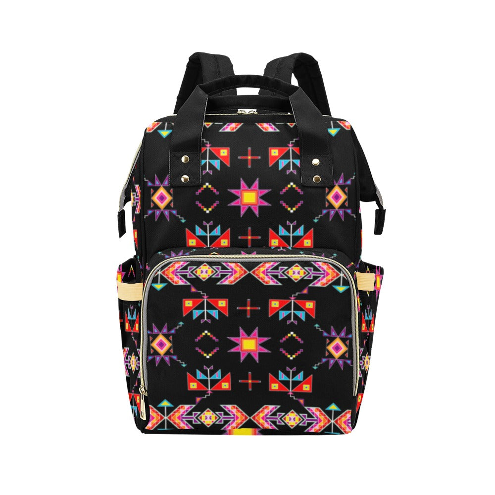 Scattered Generations Black Multi-Function Diaper Backpack/Diaper Bag