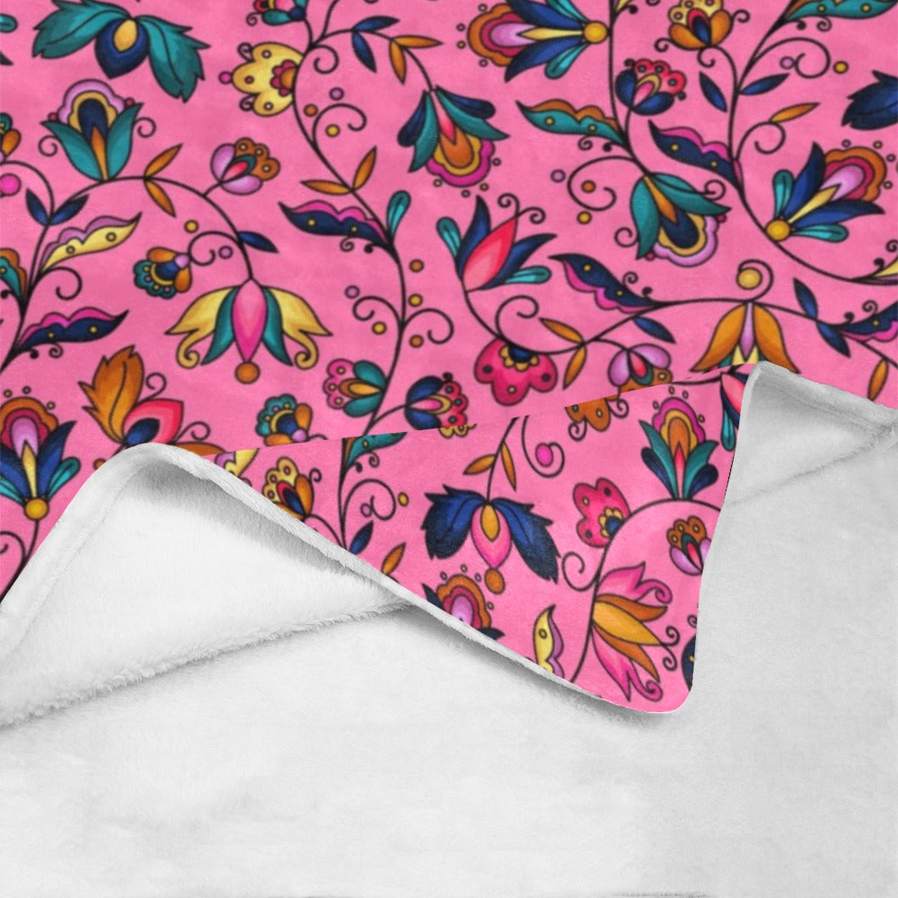 Copper Prairie Petals Pink Ultra-Soft Micro Fleece Blanket 50"x60"