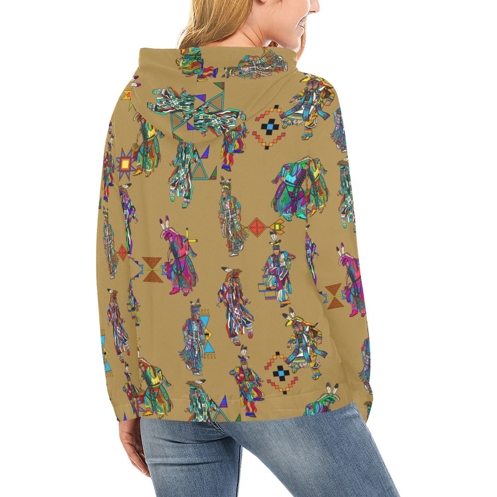 Men's Grass Dancers Earth Hoodie for Women (USA Size)
