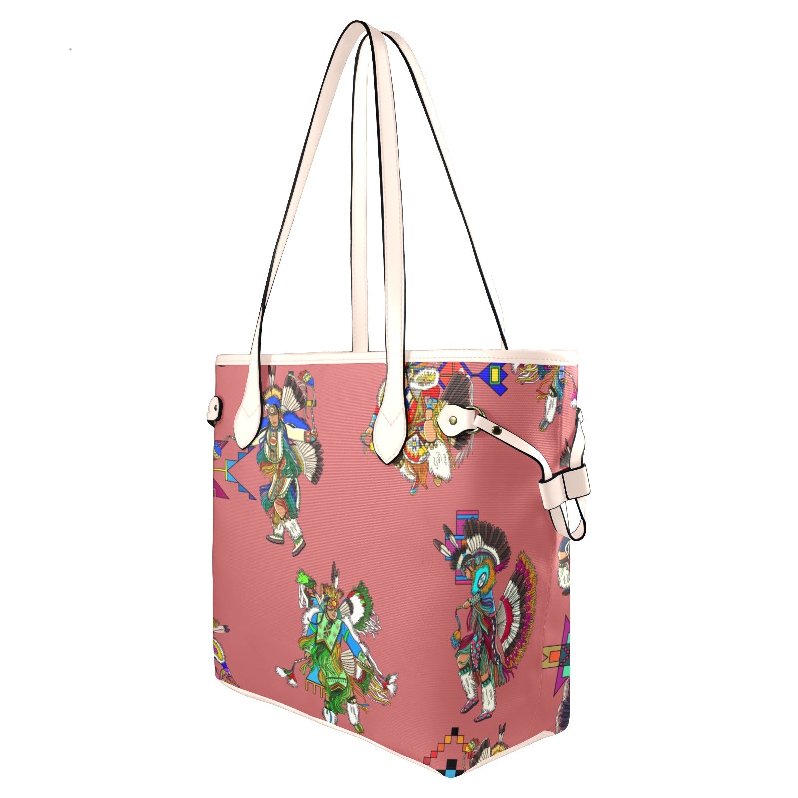 Men's Fancy Dancers Terra Cotta Clover Canvas Tote Bag