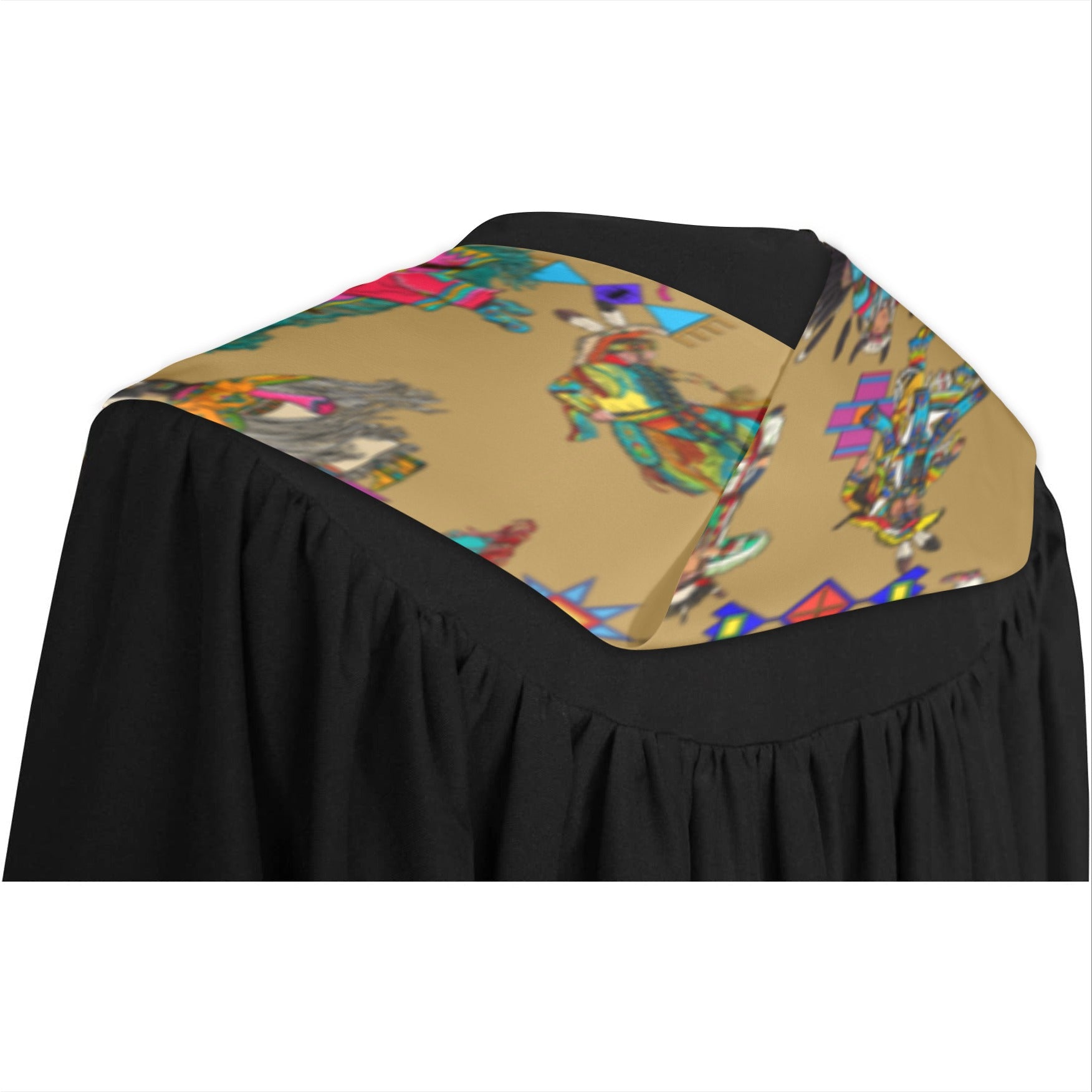 Grand Entry Dancers Earth Graduation Stole