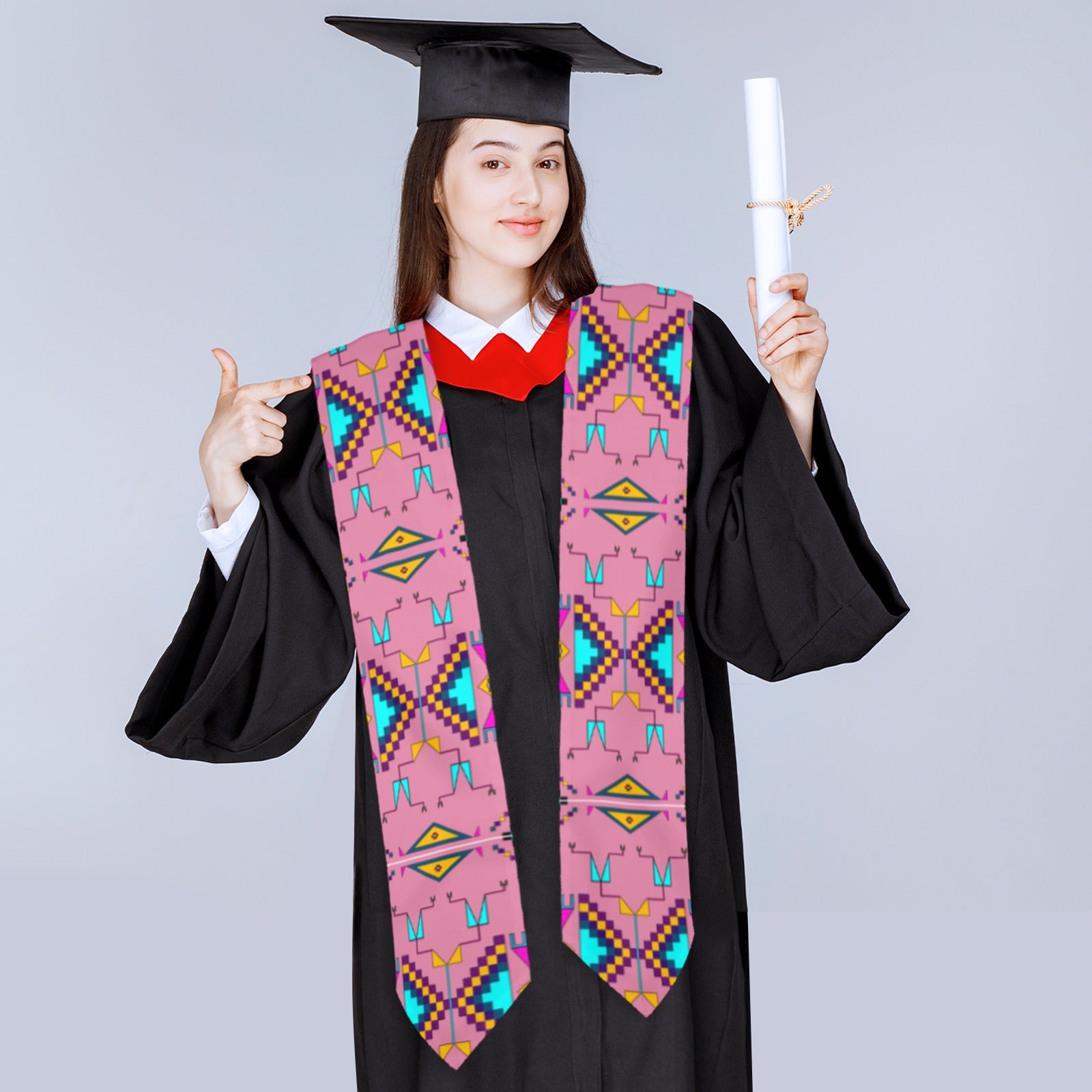 Rite of Passage Pink Graduation Stole