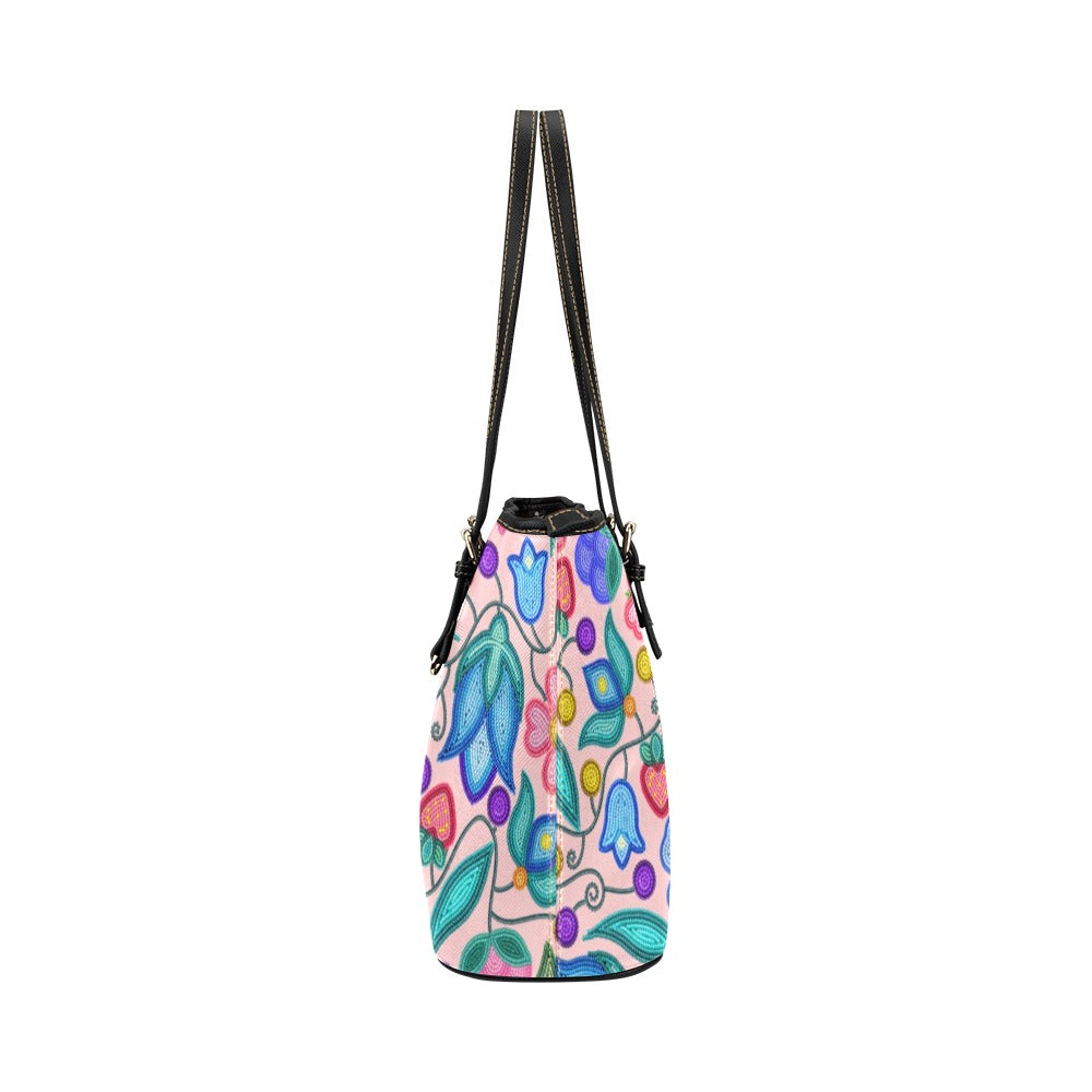 Sweet Offering Pink Leather Tote Bag/Large