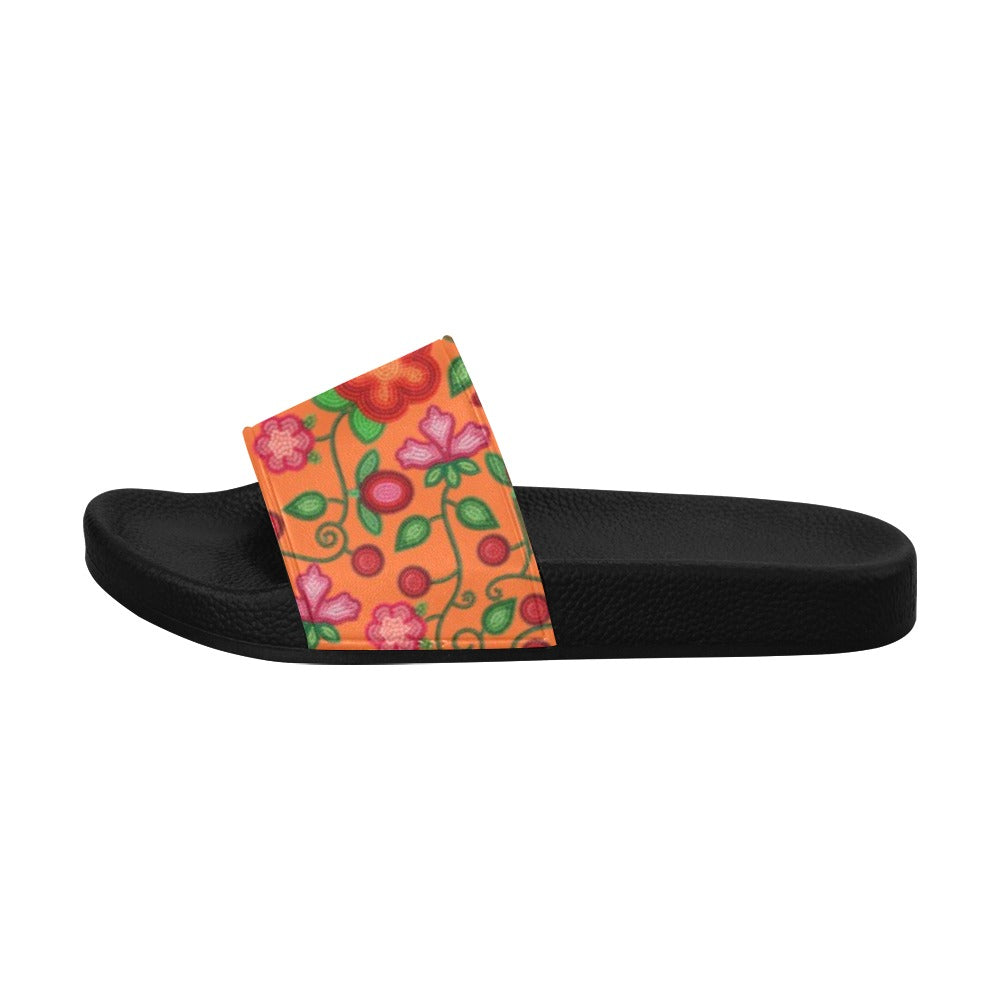 Rose Reverie Orange Women's Slide Sandals