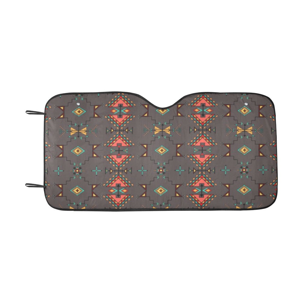 Thunder Flight Gray Car Sun Shade 55"x30"