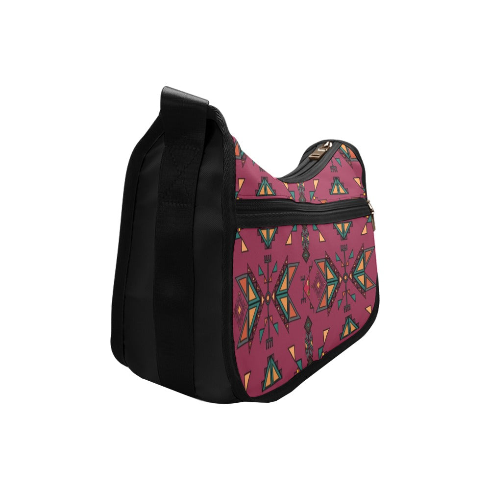 Arrow dawn Fabric Maroon Crossbody Bag