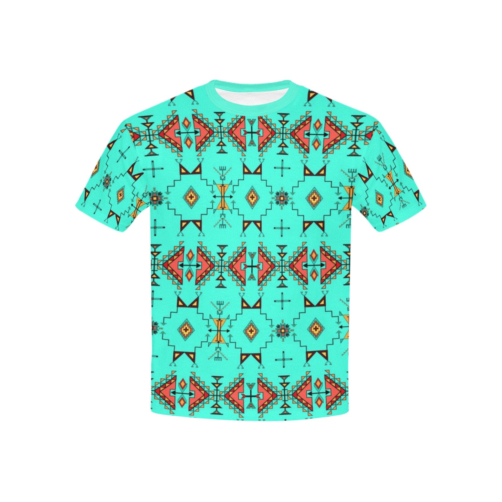 Thunder Flight Turquoise Kids' T-shirt (USA Size)