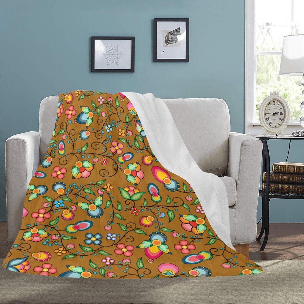 Floral Bounty Fall Leaves Ultra-Soft Micro Fleece Blanket 60"x80"