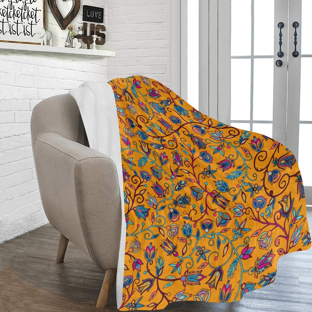 Buffalo Bloom Orange Ultra-Soft Micro Fleece Blanket 60"x80"