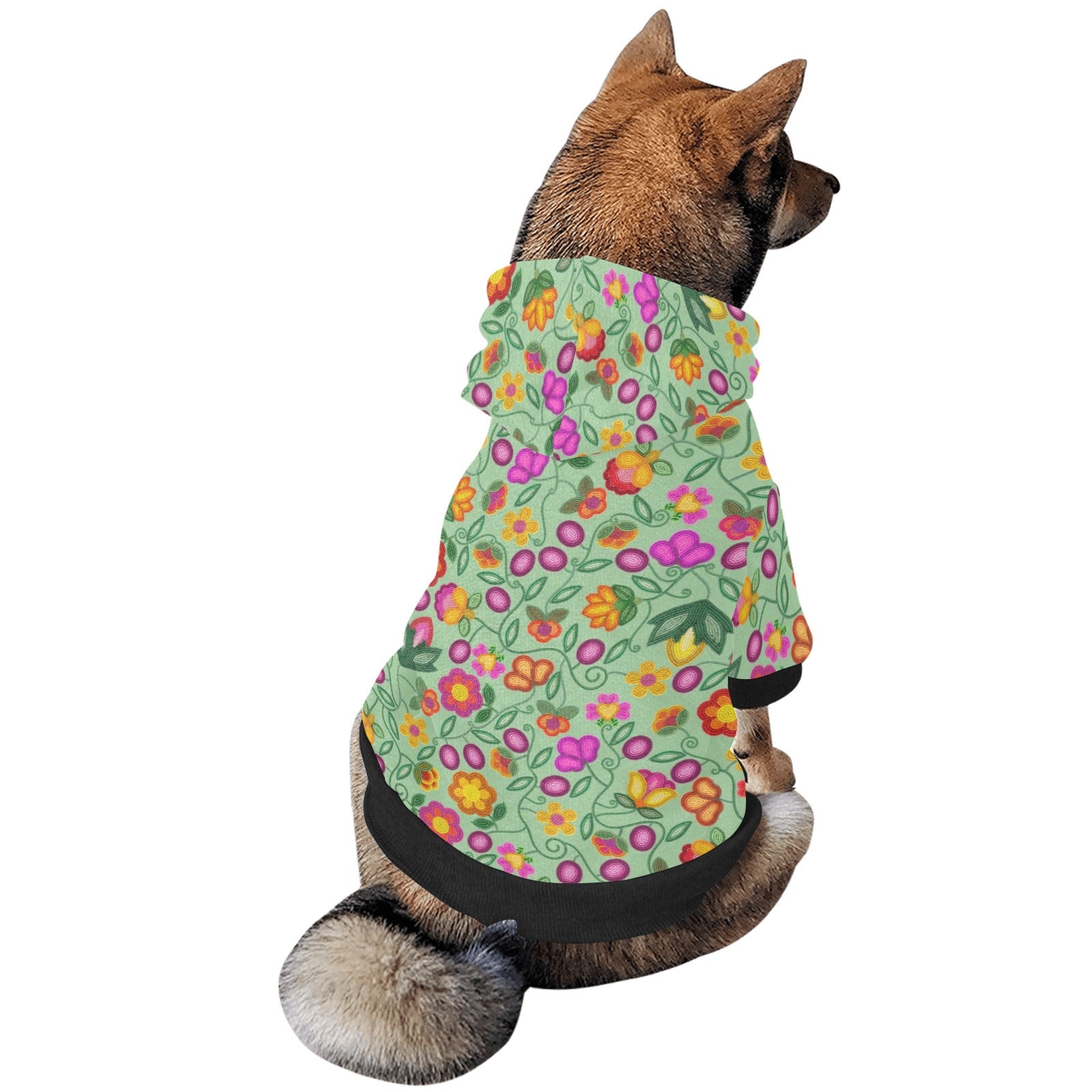 Boreal Bounty Green Pet Dog Hoodie