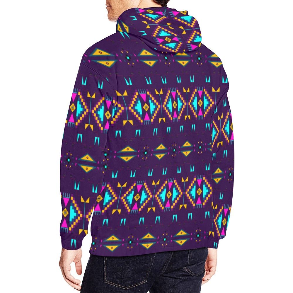 Rite of Passage Dark Purple Hoodie for Men (USA Size)