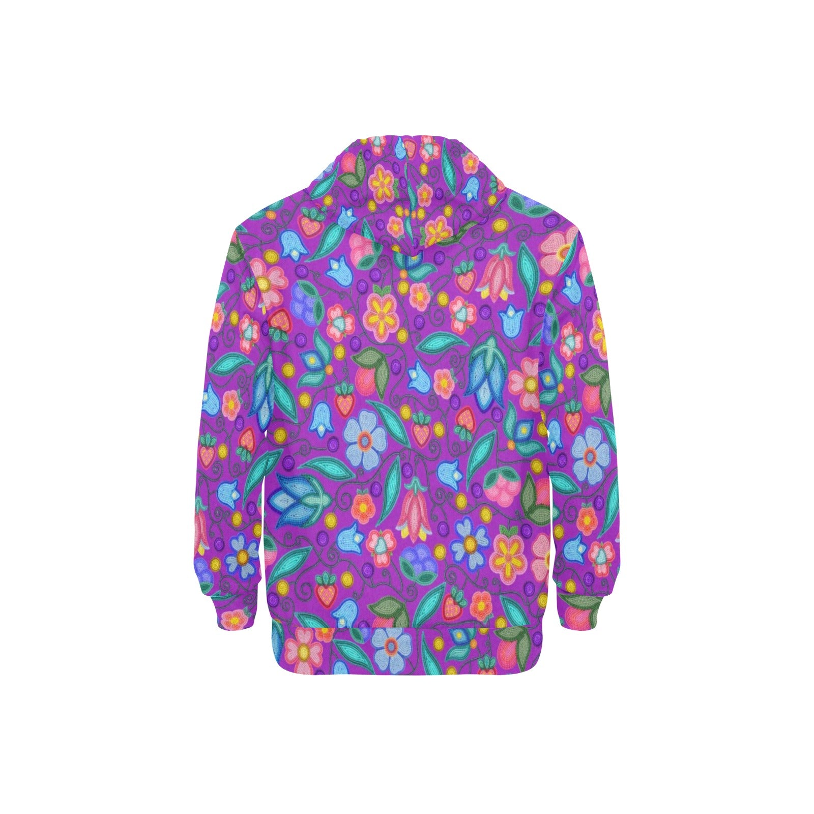 Sweet Offering Purple Men's Long Sleeve Fleece Hoodie