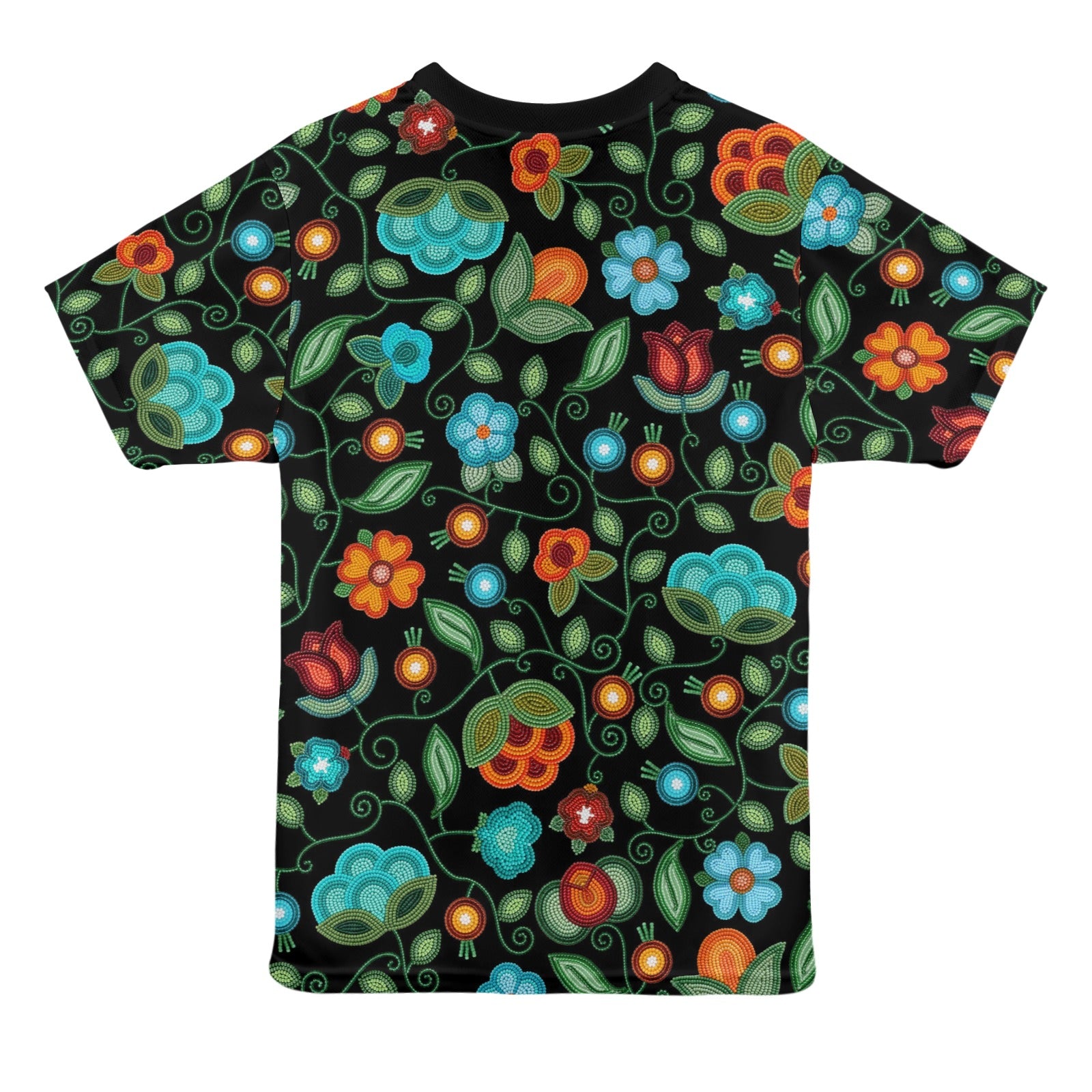 Prairie Fire Petals Black T-shirt for Women