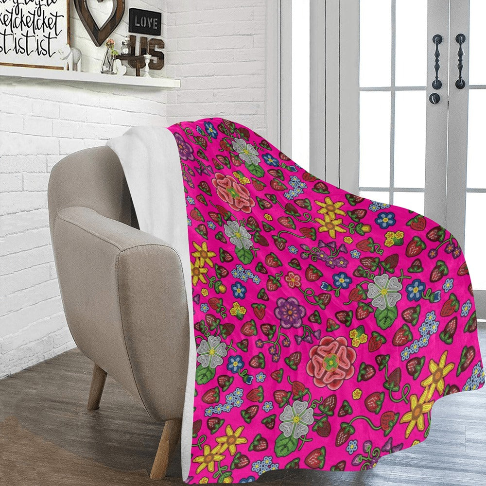 Berry Pop Blush Ultra-Soft Micro Fleece Blanket 60"x80"