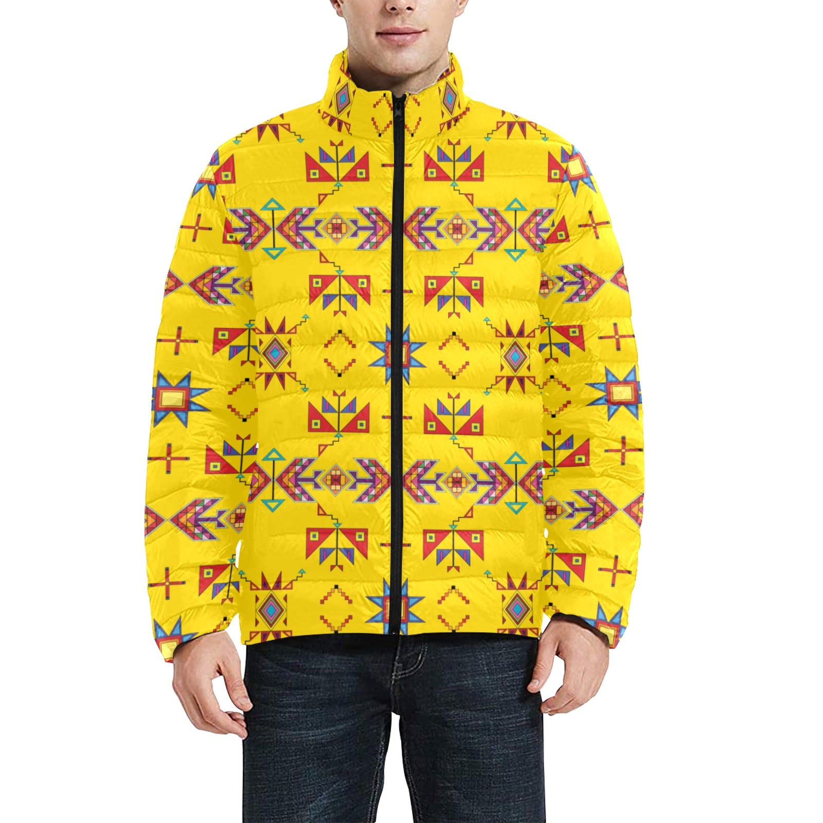 Scattered Generations Maize Men's Padded Jacket