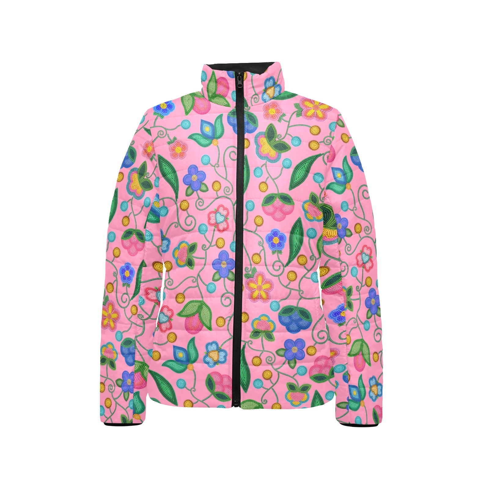 Skyberry Serenade Pink Women's Stand Collar Padded Jacket